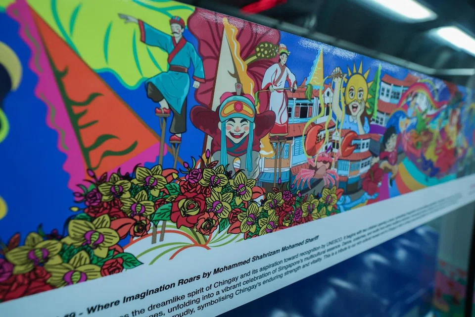 Karya seni, Mohammed Shahrizam Mohamed Shariff, adalah salah satu daripada 10 yang disenarai bagi Pertandingan Rekaan Mural Chingay: Road to Unesco 2025. Orang ramai boleh mengundi karya pilihan mereka.