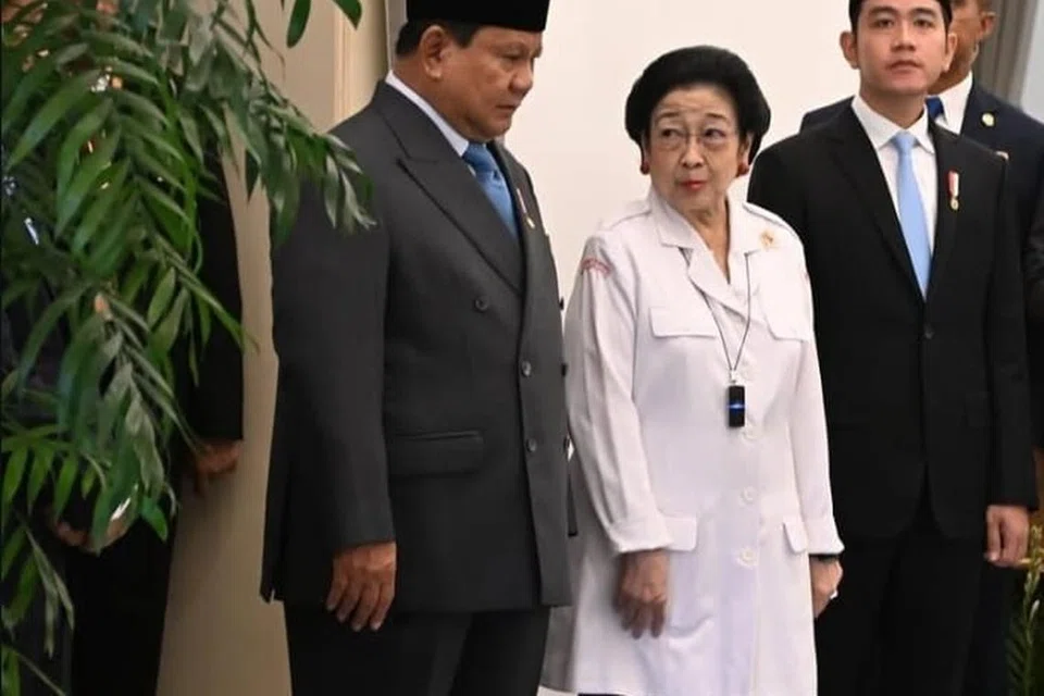 Naib Presiden Gibran Rakabuming Raka, Presiden Prabowo Subianto, Ketua Parti Demokrasi Indonesia Perjuangan (PDI-P), Cik Megawati Sukarnoputri 