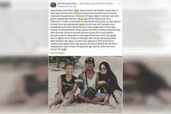 TERKEJUT: Encik Jhef Umoquit Leste berkata pemergian ibunya, Cik Abigail Danao Leste, mengejutkan keluarganya.