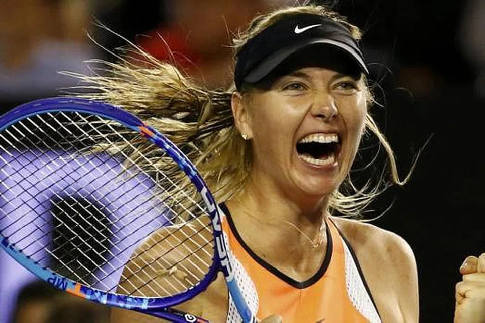 MARIA SHARAPOVA: Permain nombor lima dunia ini pula menundukkan pemain pilihan ke-12, Belinda Bencic, 7-5, 7-5. - Foto REUTERS