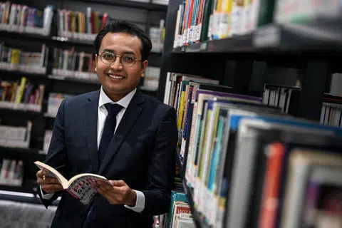 Encik Mohammed Aizam Abd Rahman adalah antara 53 penerima baru Biasiswa Suruhanjaya Perkhidmatan Awam (PSC) bagi kohort 2024 dalam satu majlis di Pusat Konvensyen dan Expo Sands pada 17 Julai.