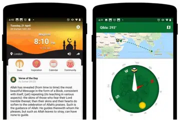 APLIKASI DIMUAT TURUN LEBIH 98 JUTA KALI: Muslim Pro menyediakan khidmat seperti perpustakaan Quran dalam talian serta jadual waktu solat harian. - Foto TANGKAP LAYAR DARI PLAYGOOGLE.COM