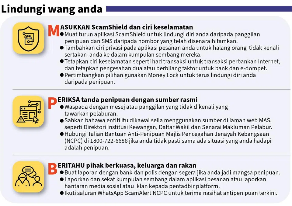 Terus berwaspada ketika menerima undangan daripada kumpulan sembang dalam talian yang tidak anda kenali. 