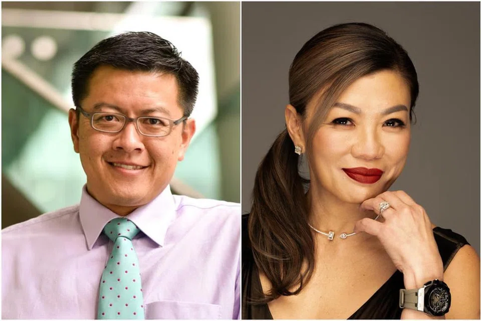 Profesor Undang-Undang Universiti Pengurusan Singapura (SMU), Profesor Madya Eugene Tan (kiri) dan rakan pengurusan bersama TSMP Law Corporation, Cik Stefanie Yuen Thio, dilantik sebagai wakil Singapura di Suruhanjaya Antara Pemerintah Asean mengenai Hak Asasi Manusia (AICHR).