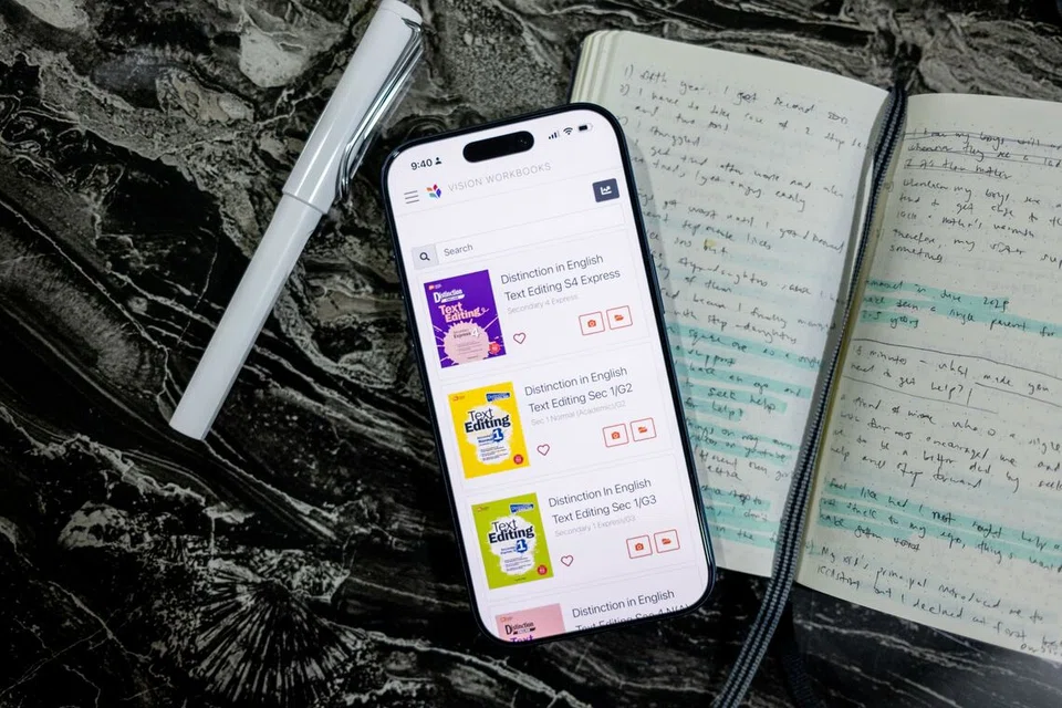 Vision Workbooks, AI, Marshall Cavendish 