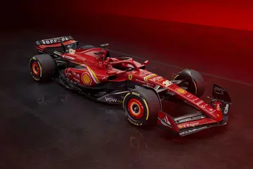 Kereta SF-24 yang bakal digunakan Scuderia Ferrari pada musim Formula 1 (F1) 2024 dipamerkan semasa majlis pelancaran kereta tersebut pada 13 Februari di ibu pejabat Ferrari di Maranello, Italy.