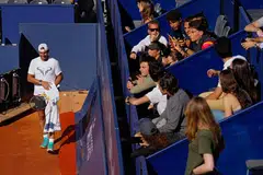 Rafael Nadal jalani latihan pada 10 April, menjelang kejohanan terbuka Barcelona di Sepanyol yang berlangsung 13-24 April 2024