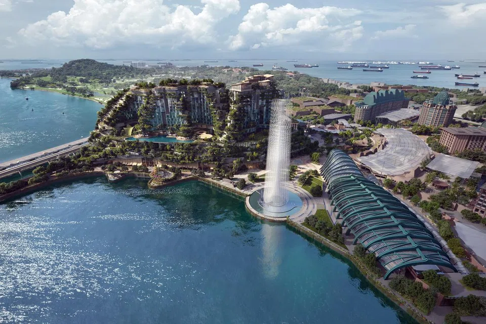 Kompleks gaya hidup tepi pantai di Resorts World Sentosa dijadualkan buka menjelang 2030.