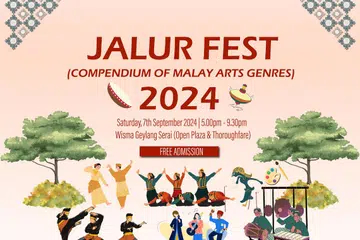 Pengunjung berpeluang menemui, pelajari, dan merasai  budaya Melayu di acara Jalur Fest 2024.