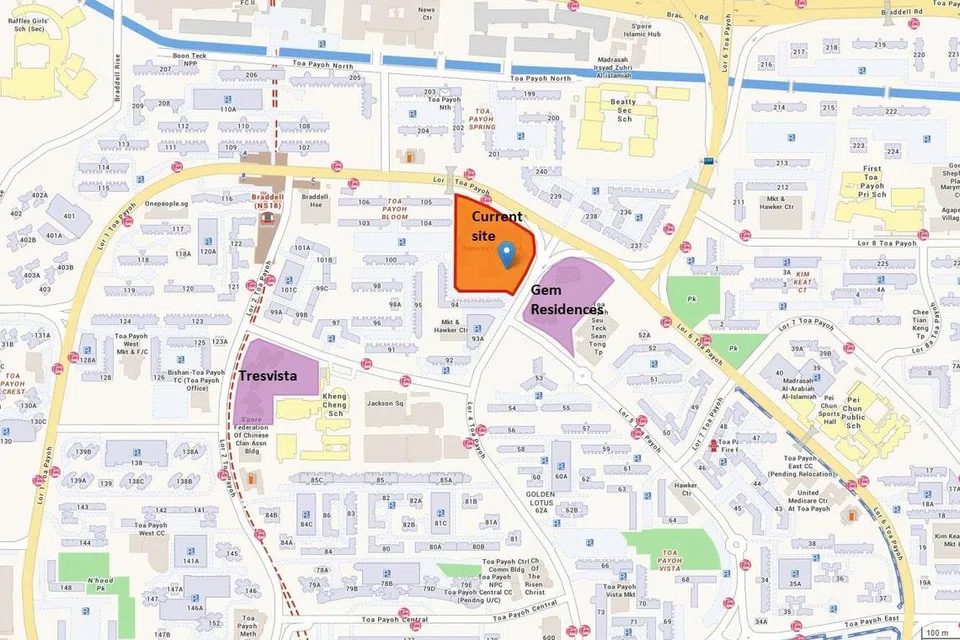 PENYERTAAN BIDAAN LEBIH RENDAH: Tapak di Lorong 1 Toa Payoh dan Pine Grove Parcel B hanya menerima tiga bidaan daripada pemaju hartanah privet. 