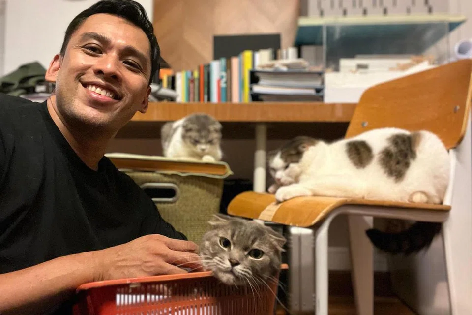 Arkitek, pengacara televisyen, khairudin saharom, kucing