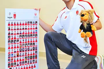 Atlet lawan pedang Singapura, Azfar Luqman Ong, antara 128 atlet pelajar Sekolah Sukan Singapura (SSS), termasuk bekas atlet pelajar, yang akan mewakili negara di Sukan SEA ke-33 yang bakal berlangsung di Thailand dari 9 hingga 20 Disember.