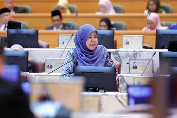 Pengerusi Jawatankuasa Pembangunan Wanita, Keluarga dan Masyarakat Johor, Cik Khairin-Nisa Ismail.