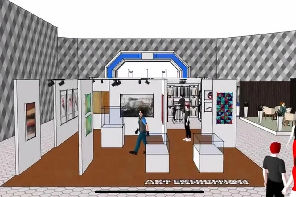KEDAI ALAM MAYA: Encik Ambran dari SCAVAI membuat rekaan digital yang membolehkan pelanggan membeli produk seperti di kedai fizikal. - Foto SCAVAI