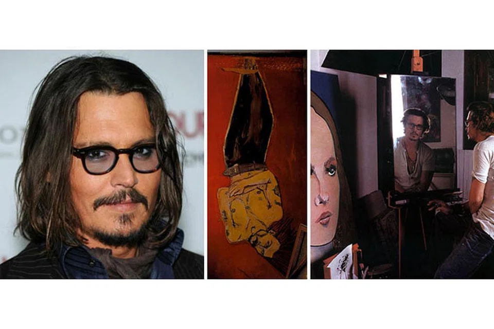 JOHNNY DEPP: Gemar melukis potret tokoh terkenal. - Foto INSTAGRAM ARTARAMA