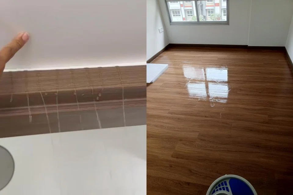 Sebilangan penduduk di estet Tengah mengadu mengenai masalah sistem penyejukan bocor di flat mereka.