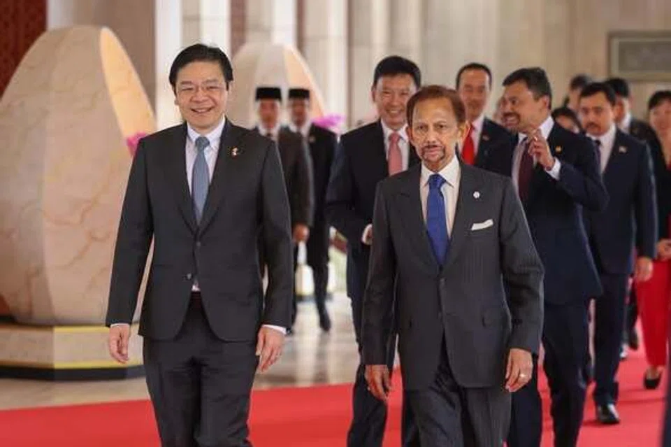 Lawrence Wong, Hassanal Bolkiah, Brunei