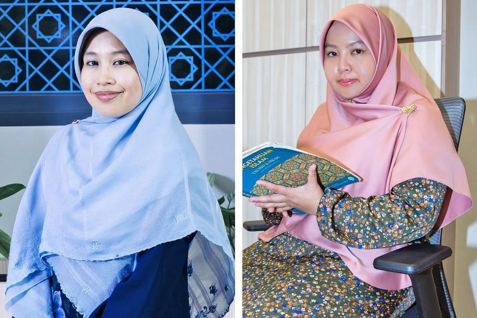 TURUT SERTA: Antara yang sertai ialah pentadbir program aLIVE Masjid Yusof Ishak, Ustazah Azeemah Mustafa (kiri) dan pegawai dakwah Masjid Jamiyah Ar-Rabitah, Ustazah Nurul 'Izzah Khamsani (kanan). - Foto-foto ADIL, fail