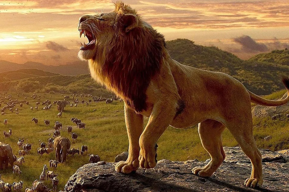 JERIH PAYAH RAJA RIMBA: Dalam filem animasi komputer fotorealistik, Simba menguasai belantara dalam satu perjuangan yang memerlukannya tangkas berbekalkan semangat setiakawan haiwan lain. - Foto DISNEY