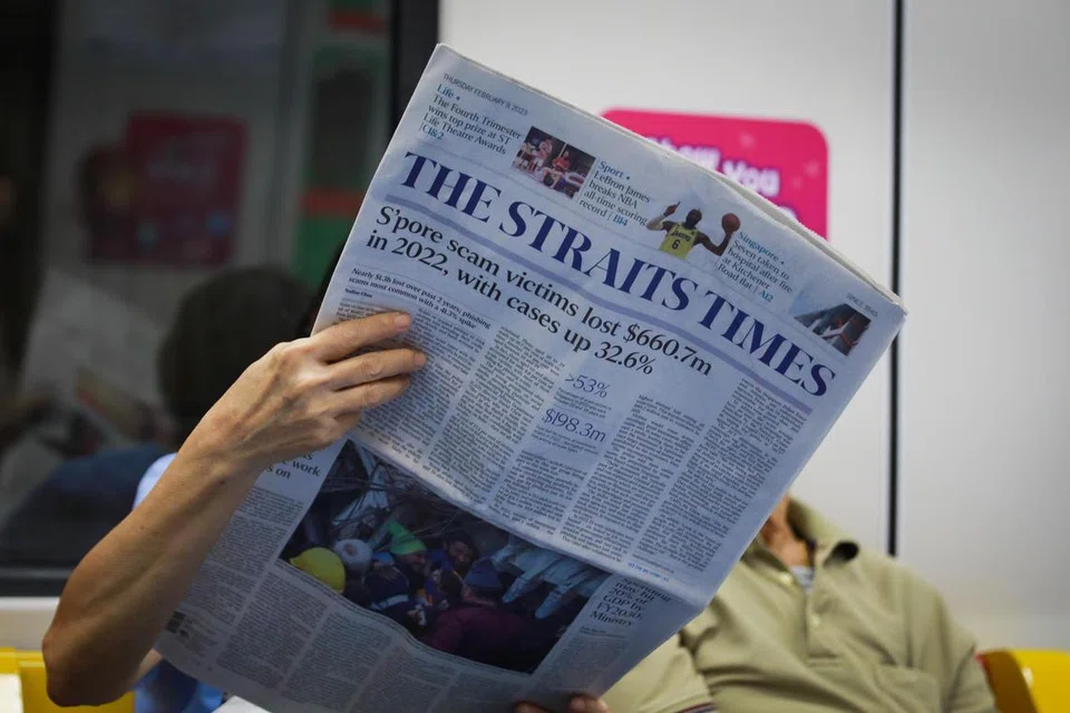 tinjauan, kepercayaan, berita, Singapura