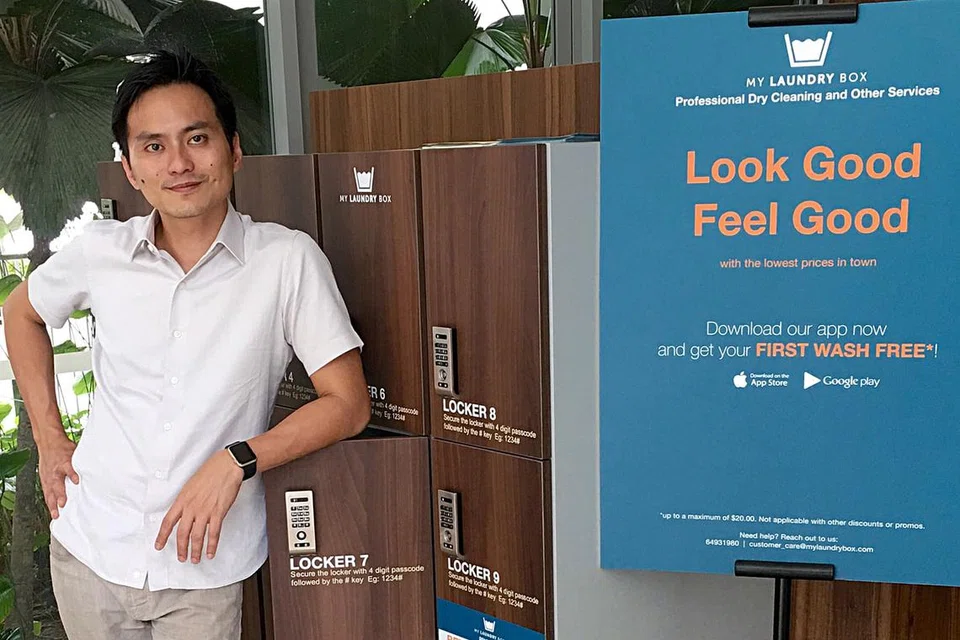 INOVATIF: Walaupun tidak mempunyai pengalaman dalam industri khidmat dobi tradisional, Encik Kelvin Khoo menembusi pasaran itu dan merombaknya menggunakan teknologi. - Foto LOCKERFELLAS