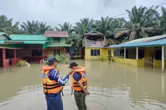 Antara kediaman di Johor yang ditenggelami banjir sejak 11 Januari lalu.