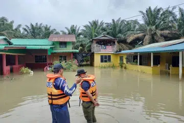 Antara kediaman di Johor yang ditenggelami banjir sejak 11 Januari lalu.