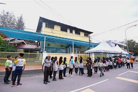 PUSAT TAHFIZ DIBAKAR: Gambar Pusat Tahfiz Darul Quran Ittifaqiyah selepas tragedi kebakaran yang berlaku pada 14 September 2017.