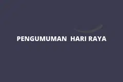 Mufti umum 1 Syawal lusa