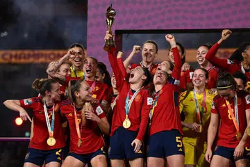 JUARA: Sepanyol memenangi Piala Dunia Wanita pertama mereka selepas mengalahkan England 1-0 dalam final di Stadium Australia pada Ahad.