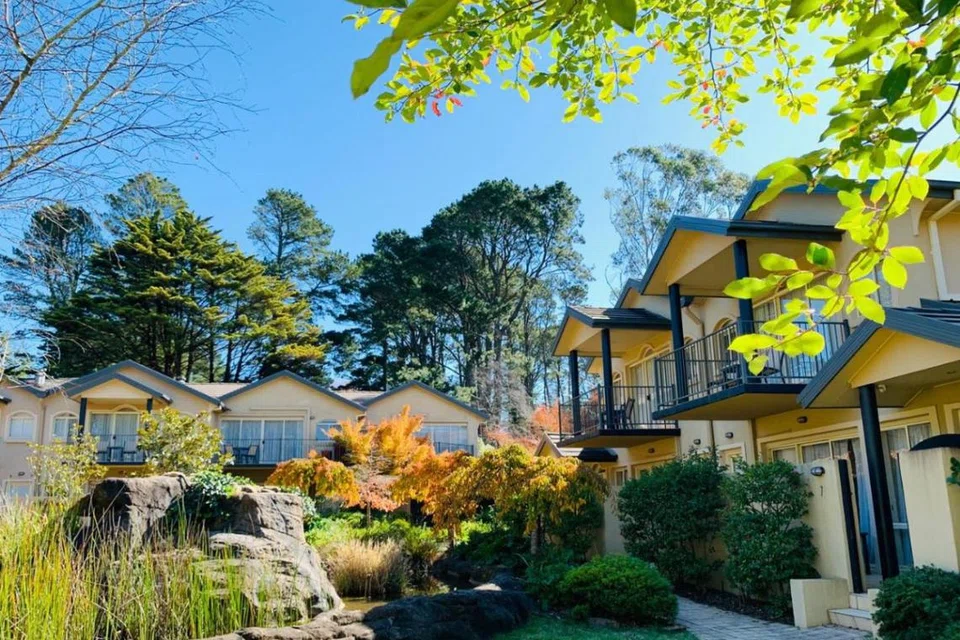 Falls Mountain Retreat menawarkan suasana sesuai memerhati langit di daerah Blue Mountains. 