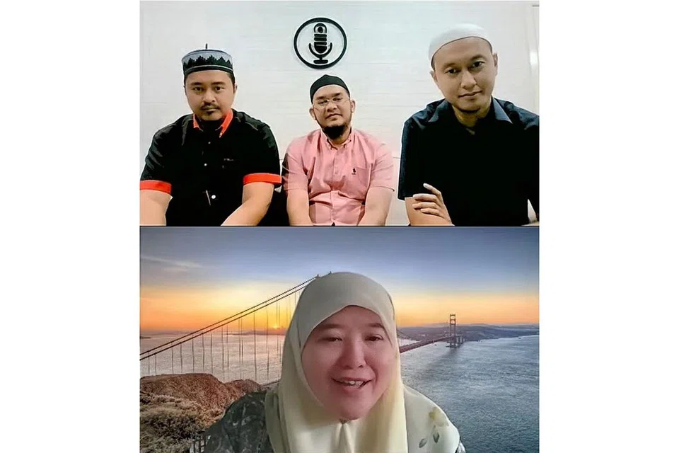 SEMBANG NASYID: Wartawan Haryani Ismail (atas) bersembang tentang evolusi irama nasyid, tuntutan penggiat nasyid dan Konsert 20 Tahun Inteam yang bakal diadakan di alam maya pada Sabtu ini. - Foto TANGKAP LAYAR ZOOM 