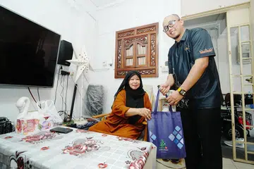 daging korban, penerima bantuan
