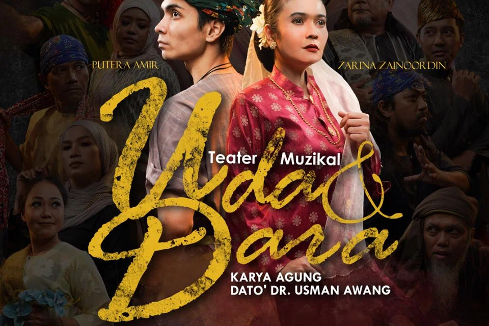 Poster ‘Teater Muzikal Uda & Dara – Karya Agung Dato’ Dr Usman Awang’, anjuran Jabatan Kebudayaan dan Kesenian Negara (JKKN) Malaysia berlangsung pada 25 Disember, di Padang Akasia, Angsana Mall, Johor Bahru.