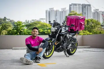 INGIN KERJAYA YANG LEBIH MEMUASKAN: Walaupun gaji semasa bekerja untuk Food Panda agak lumayan, Encik Mohammad Danial Zulkiflee berhenti bekerja sepenuh masa di sana kerana ingin pekerjaan yang lebih stabil.