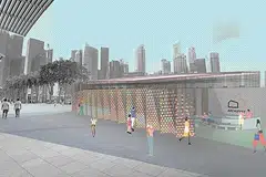 ARCHIFEST 2018: Reka bentuk pavilion bagi Archifest tahun ini yang dibentangkan syarikat seni bina setempat, Kite Studio Architecture, milik jurubina dan hos terkenal Singapura, Encik Khairudin Saharom.