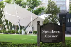 Peserta acara di Sudut Pidato di Hong Lim Park turut diingatkan supaya mematuhi peraturan dan undang-undang yang sedia ada.