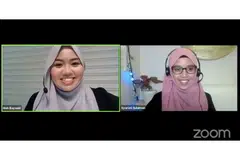 BERAYA CARA NABI: Ustazah Siti Syariati Sulaiman (kanan), yang bersama Cik Hiah Bayazid, berkata sunah Rasulullah saw ialah salah satu cara meraikan Syawal berpandukan akhlak baginda. - Foto ihsan AFIRA NAQILLA