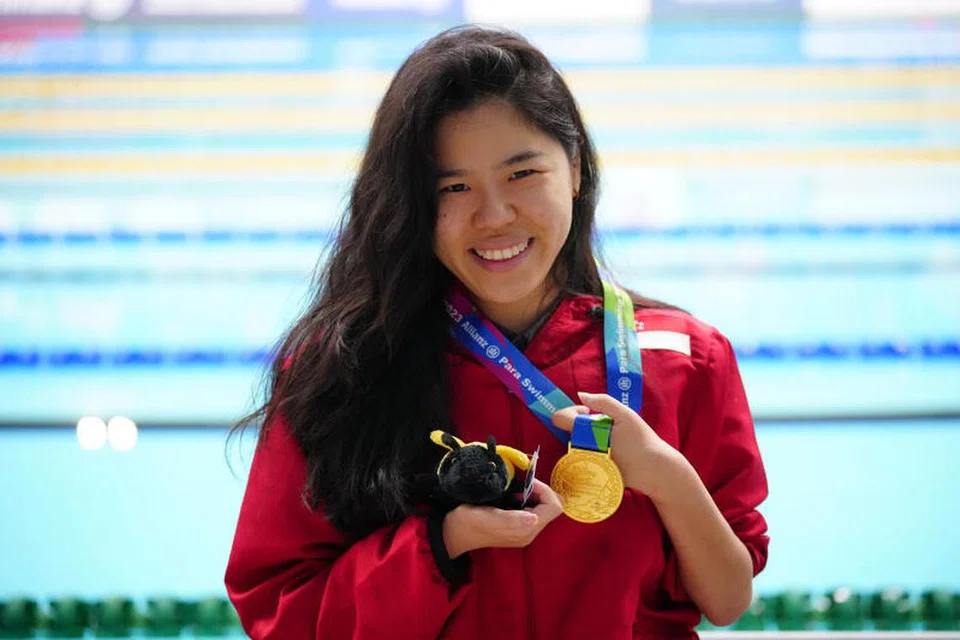EMPAT KALI MENANG: Juara dunia renang para dua kali, Yip Pin Xiu, dinobat Atlet Wanita Terbaik dalam Anugerah Sukan Kurang Upaya Singapura (SDSA) 2023 pada Rabu malam.