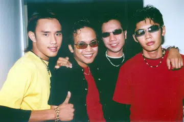 Anggota kumpulan Spin iaitu (dari kiri) Raymie, Achik, Aie dan Talha.