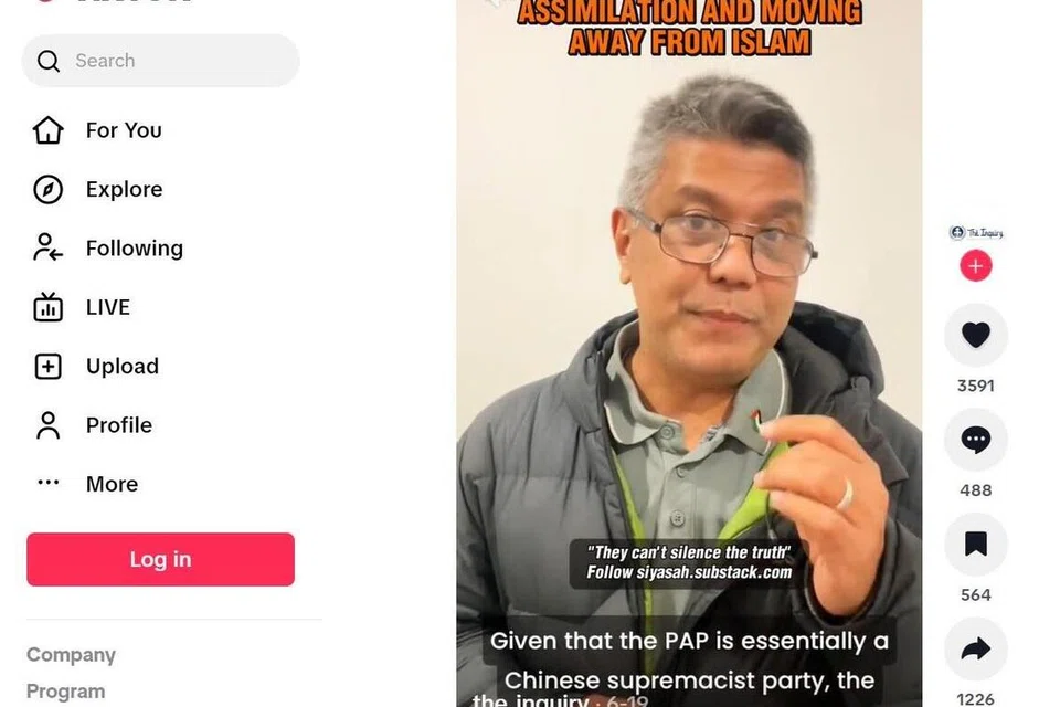 Akaun TikTok dan Facebook bekas tahanan ISA, Zulfikar Mohamad Shariff, dikenakan arahan sekatan dan pemansuhan oleh polis.