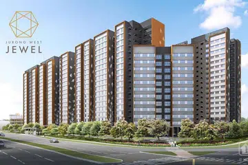 Lukisan flat BTO Jurong West Jewel. 