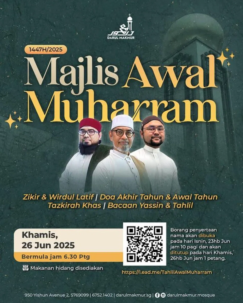 Sambutan awal Muharam di Masjid Darul Makmur.