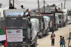 Amiriah Arab Bersatu (UAE), hantar konvoi bantuan kemanusiaan, Gaza, kempen “Operasi Kesatria Gagah 3”, rakyat Palestin, Aidiladha