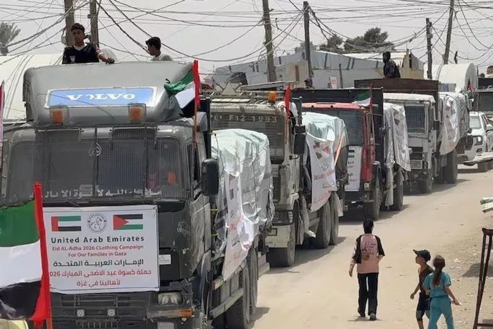 Amiriah Arab Bersatu (UAE), hantar konvoi bantuan kemanusiaan, Gaza, kempen “Operasi Kesatria Gagah 3”, rakyat Palestin, Aidiladha