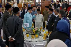 Perdana Menteri Malaysia, Datuk Seri Anwar Ibrahim, menghadiri Majlis Ramah Mesra di Dewan Bankuet, Bangunan Parlimen pada 5 Mac.