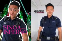 GURAUAN DENGAN PESANAN: Penolong Superintenden Polis Benjamin Cheah telah mencuri hati netizen dalam video anti-penipuan yang tular.