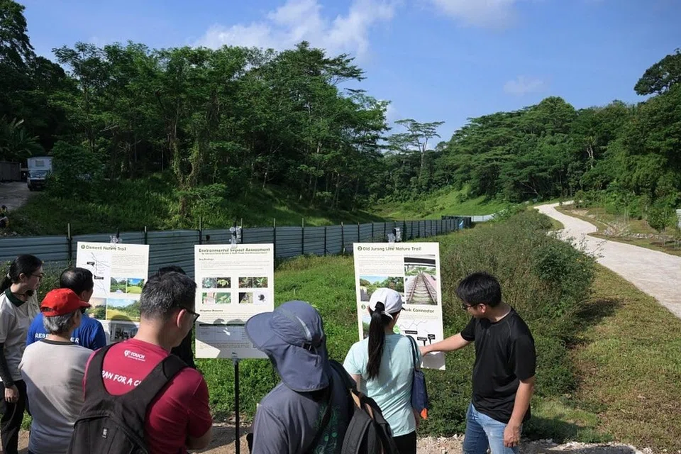 Penghubung Taman Jurong Town Hall menambah kepada sembilan kilometer laluan hijau sedia ada di Koridor Alam Semula Jadi Clementi yang boleh diakses orang ramai. 