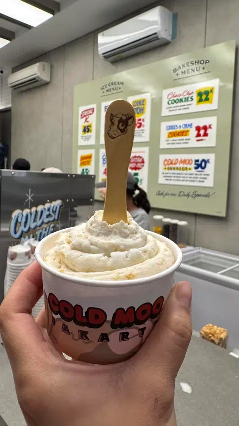 Aiskrim perisa ‘banana flakes’.