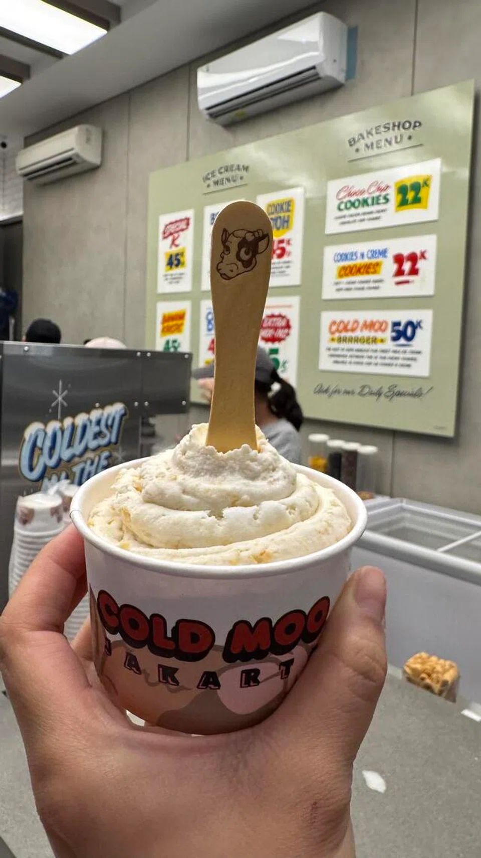 Aiskrim perisa ‘banana flakes’.